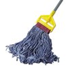 Rubbermaid Commercial 5 in Looped-End Wet Mop, Blue, Cotton/Synthetic, PK6, FGD25306BL00 FGD25306BL00